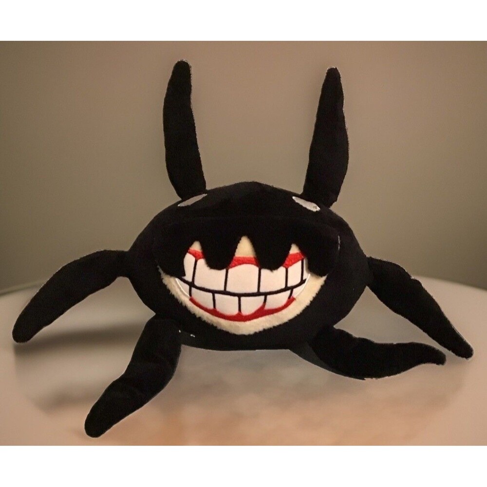 Roblox Doors SCREECH Plush Toy 15-inch Black Grinning Stuffed Monster Figure